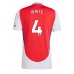 Arsenal Ben White #4 Hjemmedrakt 2024-25 Korte ermer